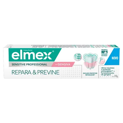 Creme Dental Repara & Previne Elmex Sensitive + Gengiva Caixa 110g
